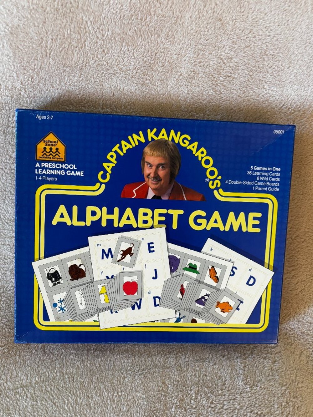 CAPTAIN KANGAROO'S Five in One ALPHABET GAME for Ages 3+ Years